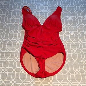 J. Crew Vibrant Red One Piece